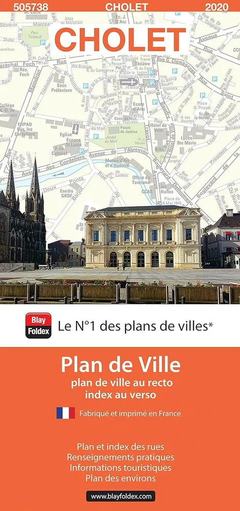 Cholet, Maine-et-Loire - Plan de ville | Blay Foldex