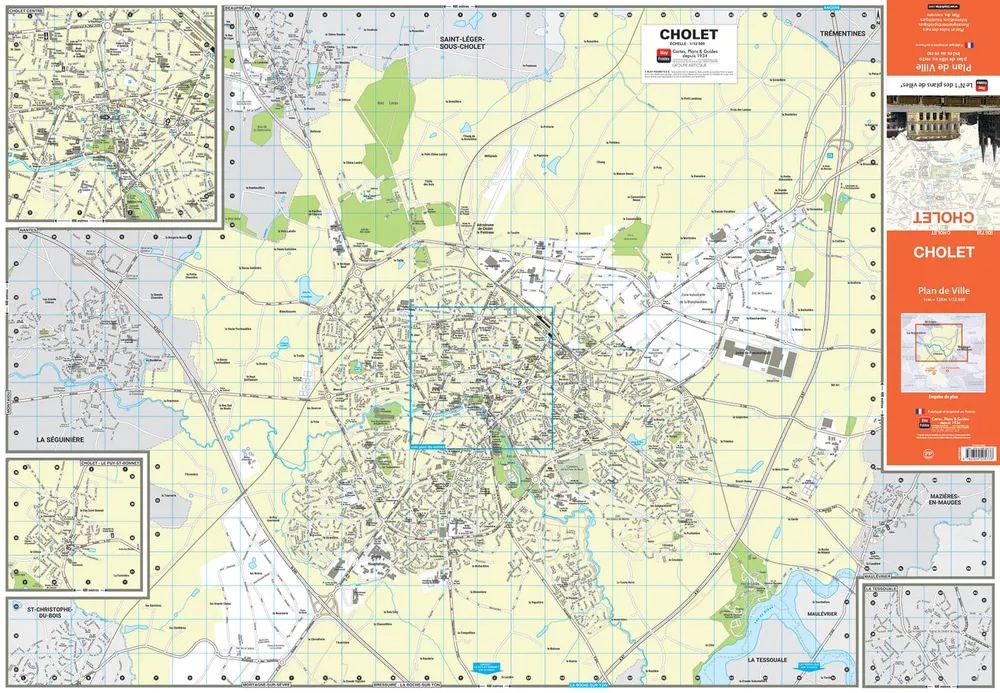 Cholet, Maine-et-Loire - Plan de ville | Blay Foldex