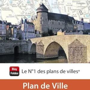 Laval, Mayenne - Plan de ville | Blay Foldex