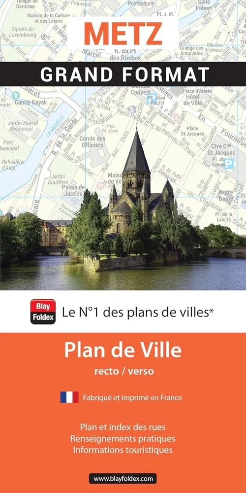 Metz - Plan de ville grand format | Blay Foldex