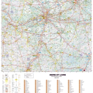 Poster - Indre-et-Loire (119 x 85 cm) | Blay Foldex