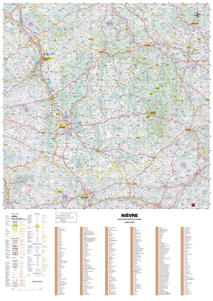 Poster - Nièvre (119 x 85 cm) | Blay Foldex