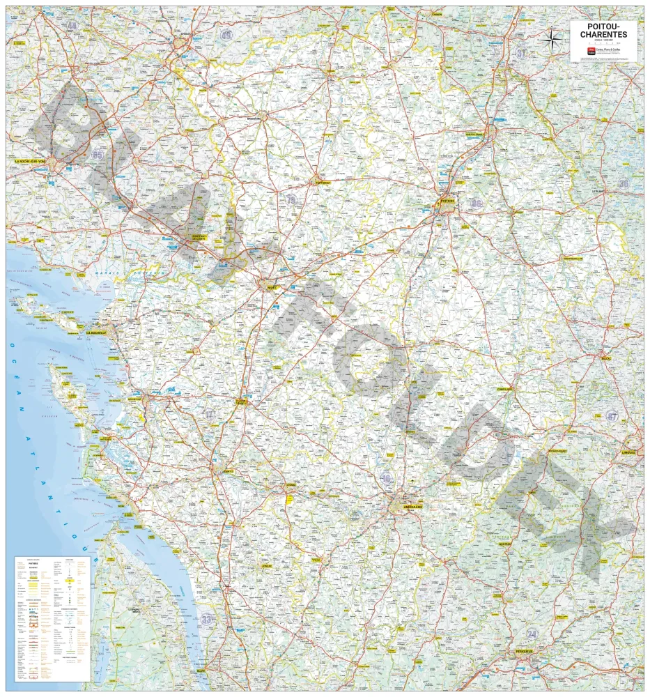 Poster - Poitou-Charentes (100 × 120 cm) | Blay Foldex