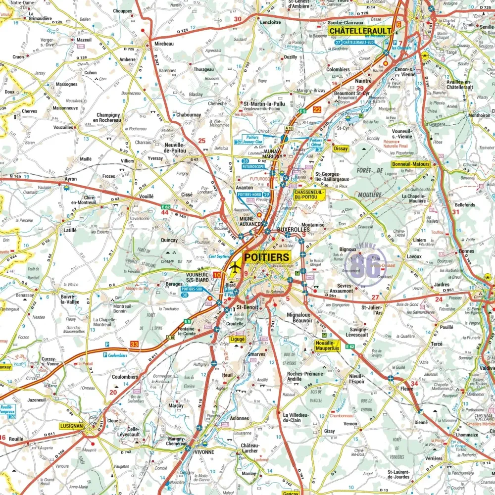 Poster - Poitou-Charentes (100 × 120 cm) | Blay Foldex