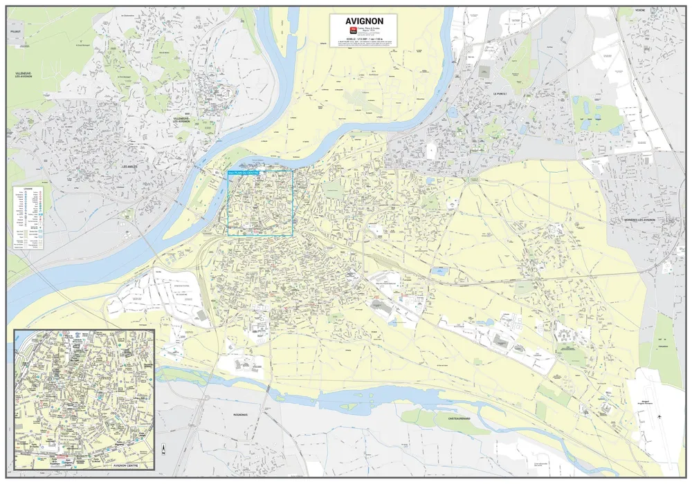 Poster de ville - Avignon (100 x 70 cm) | Blay Foldex