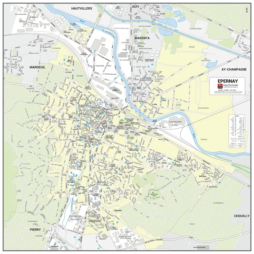 Poster de ville - Épernay (70 x 70 cm) | Blay Foldex