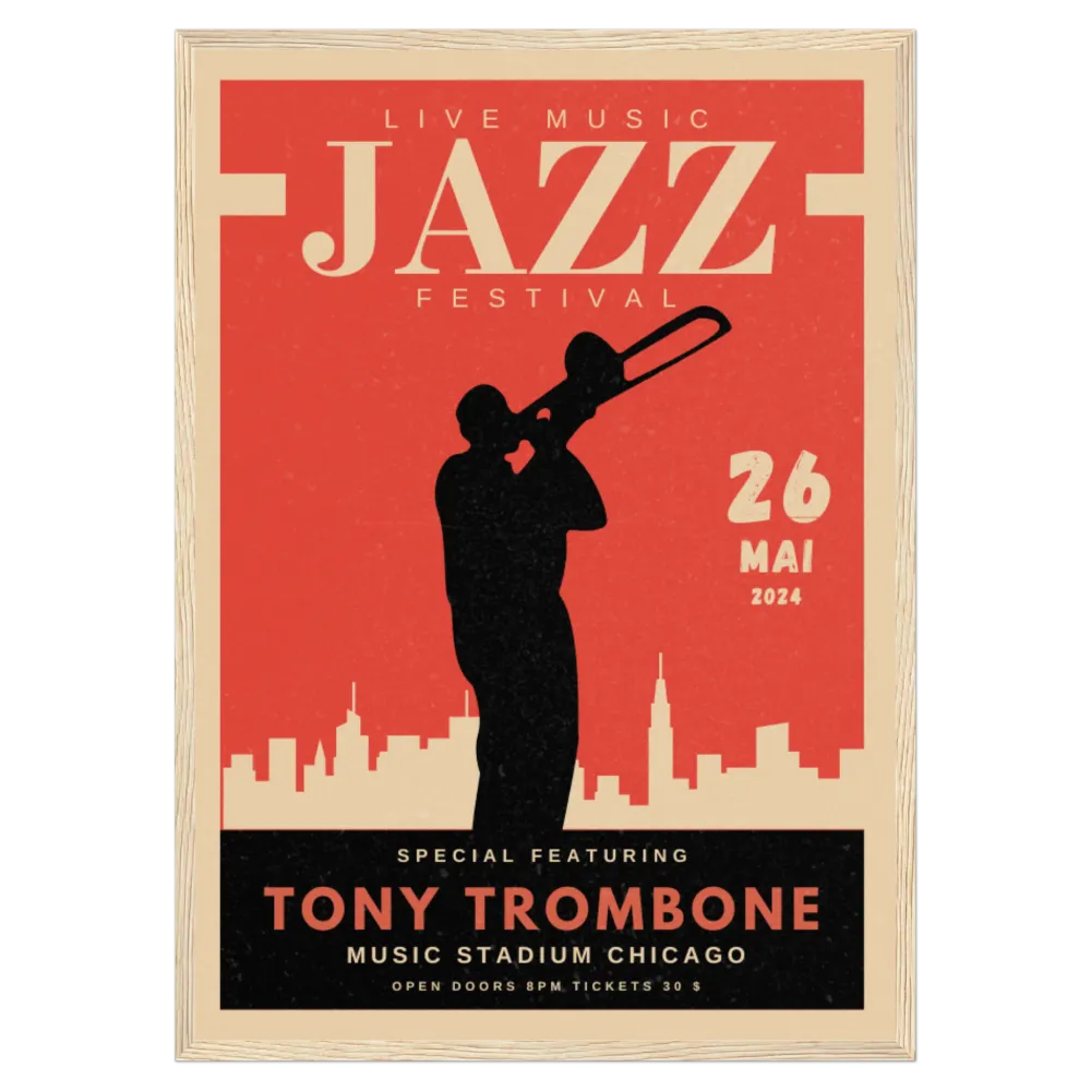 Festival Musique Jazz - Trombone Bleue Vague Flow