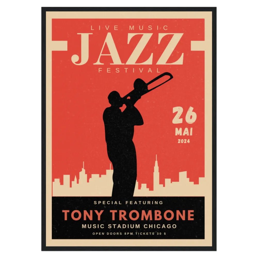 Festival Musique Jazz - Trombone Bleue Vague Flow