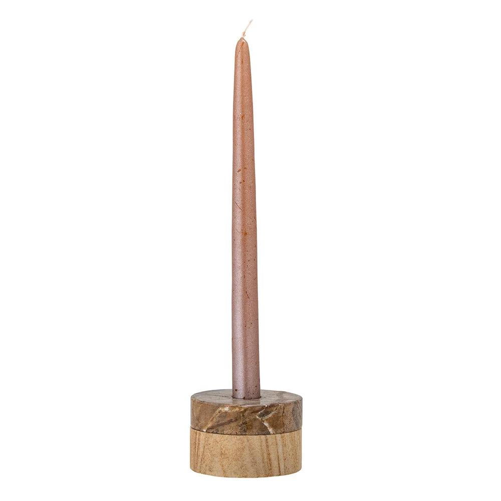 Bloomingville Dalin Votive & Bougeoir, Marron, Grès
