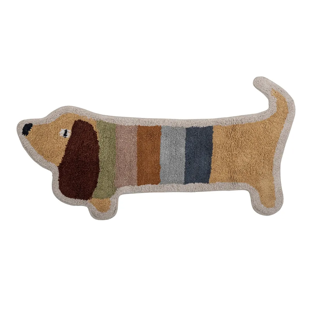 Bloomingville MINI Charlie Tapis, Marron, Coton