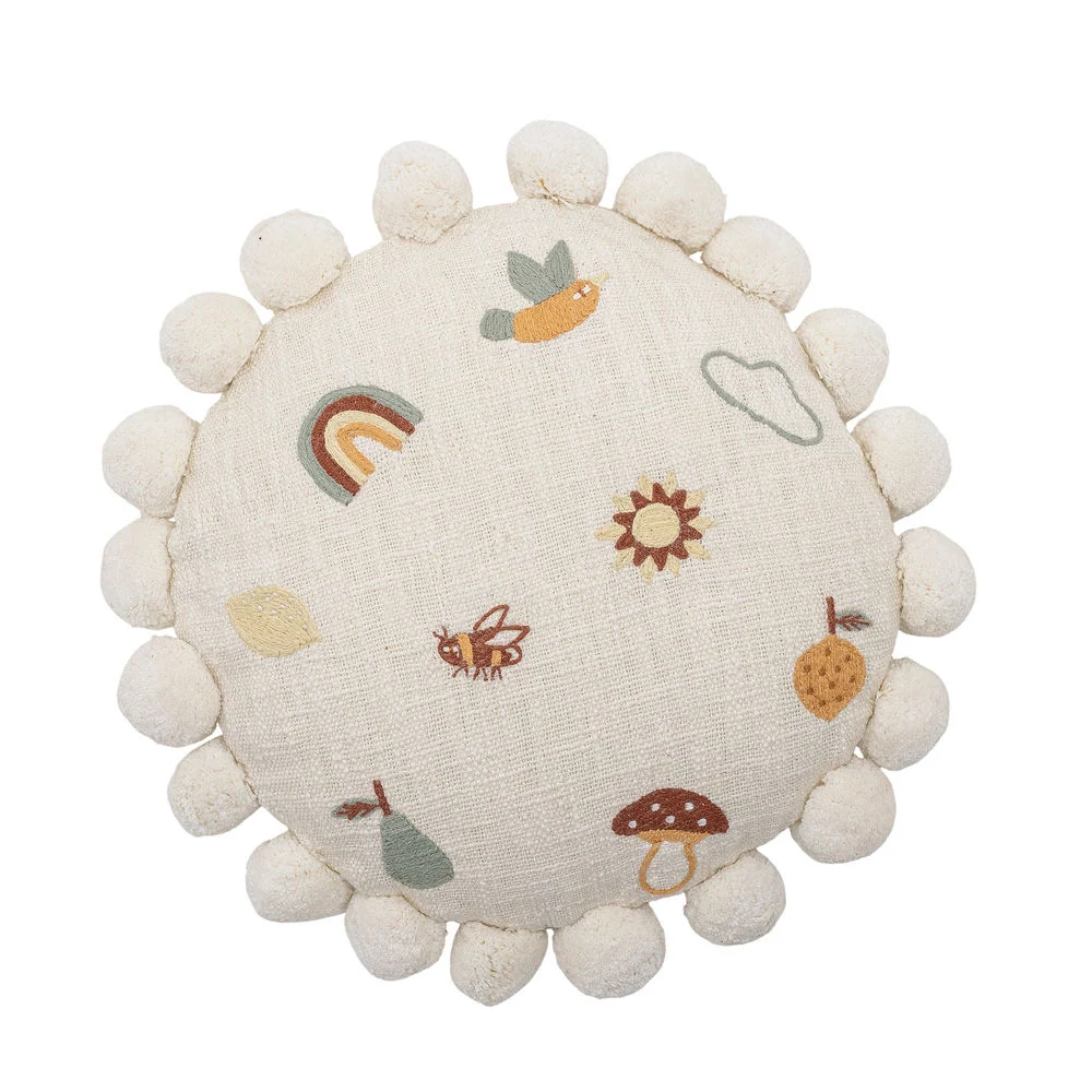 Bloomingville MINI Coussin Agnès, Nature, Coton