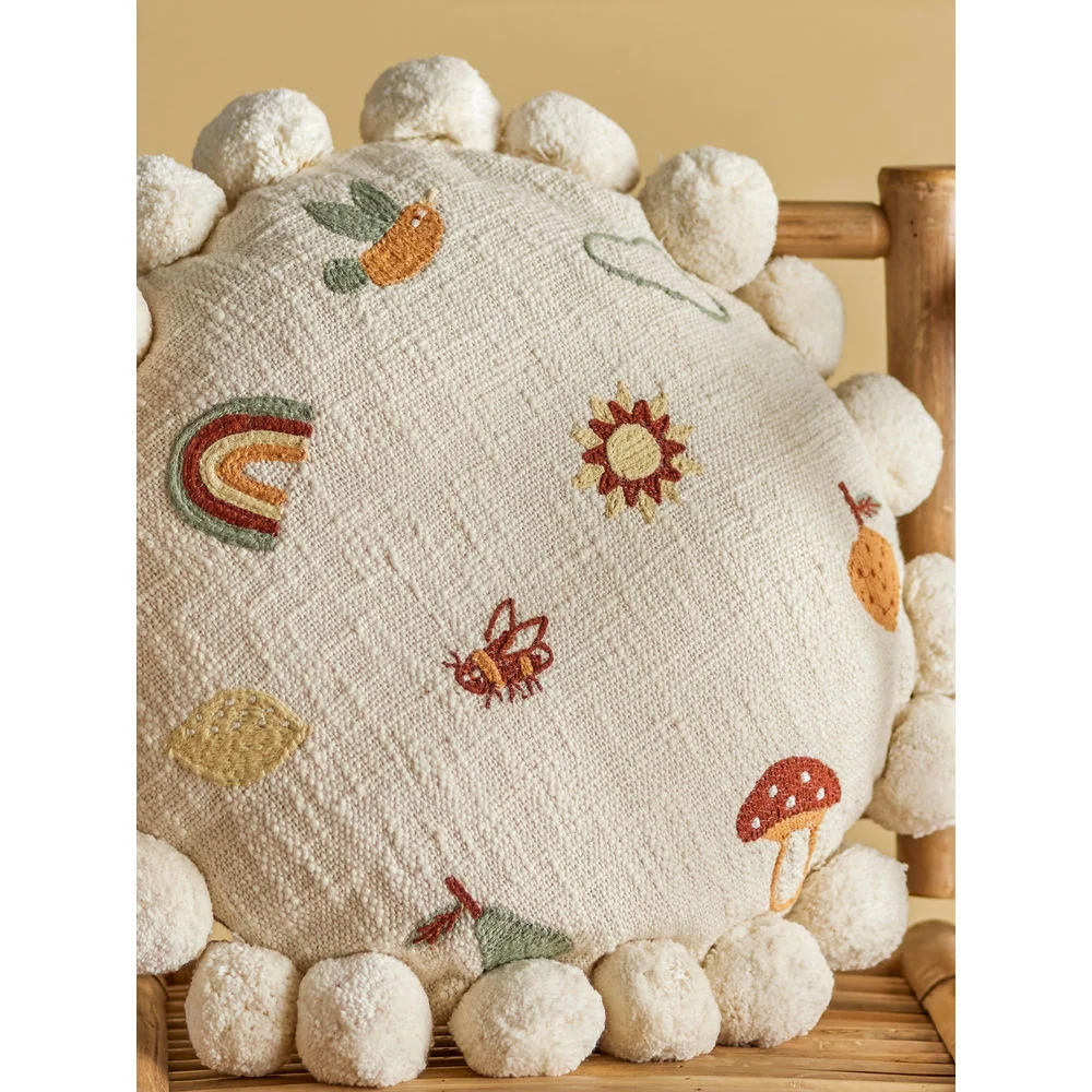 Bloomingville MINI Coussin Agnès, Nature, Coton