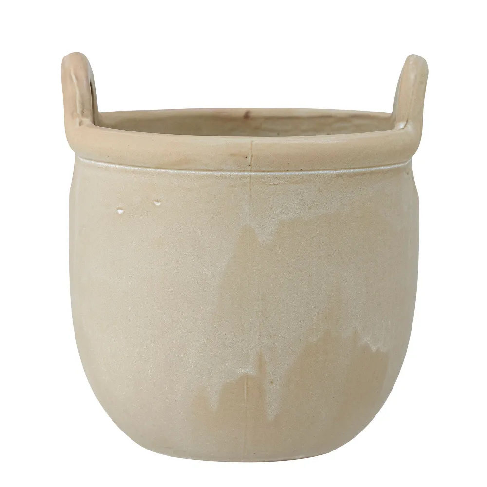 Bloomingville Pot de fleurs Janti, Gris, Grès