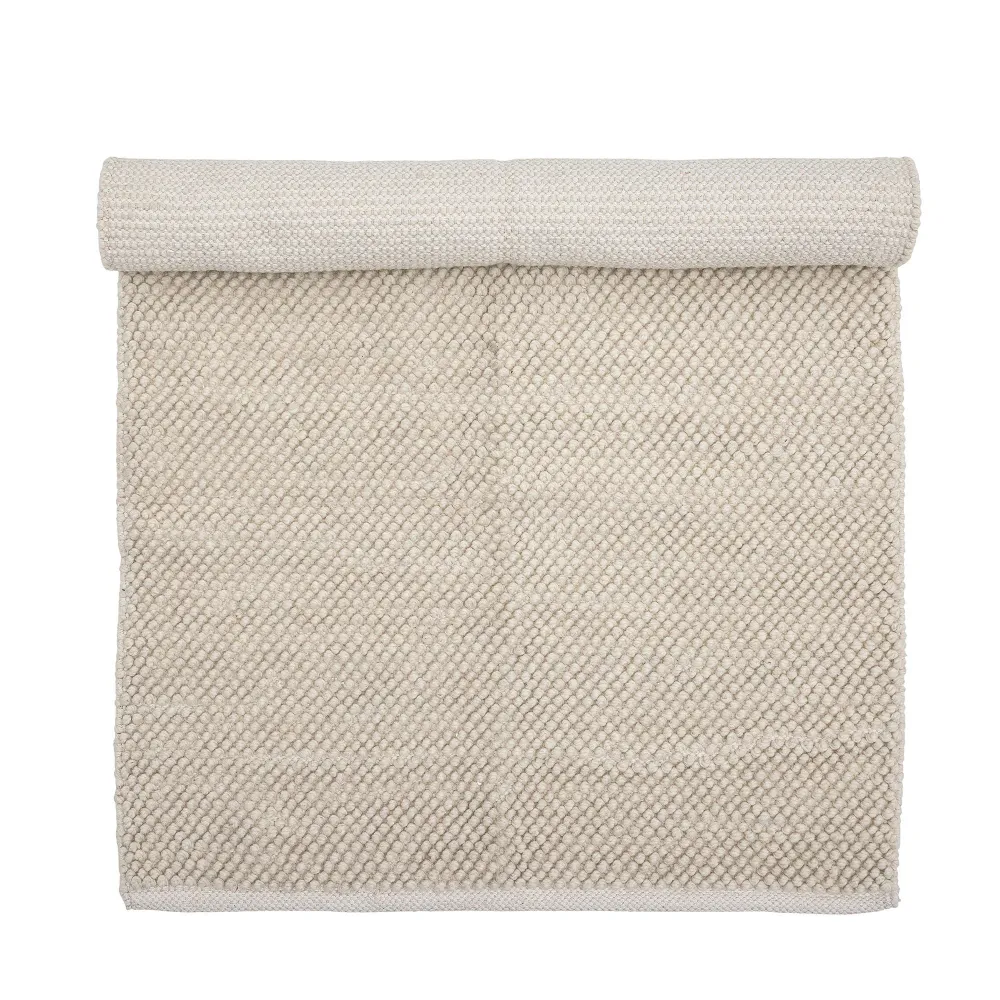 Bloomingville Tapis Madeleine, Blanc, Laine