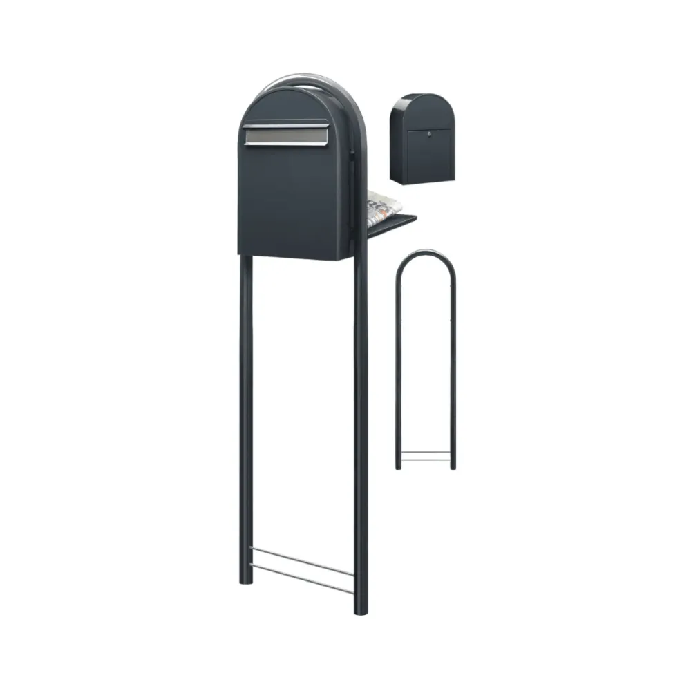 Bobi Classic B RAL 7016 gris foncé/acier inoxydable