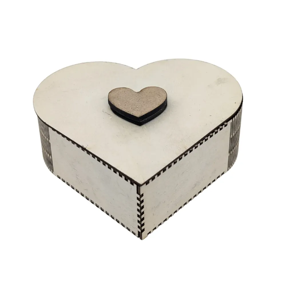 Boite En Bois Coeur