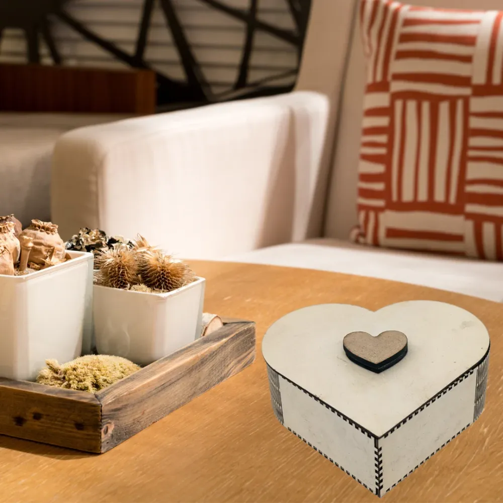 Boite En Bois Coeur