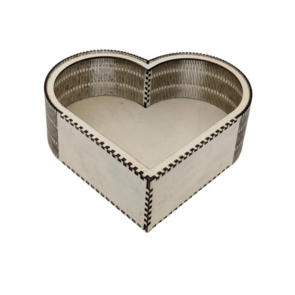 Boite En Bois Coeur