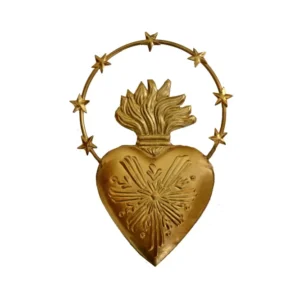 Coeur Auréolé Ex-voto Dore Boncoeurs