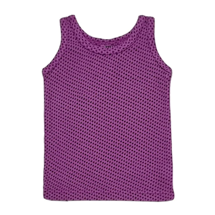 Débardeur bébé fille motif étoiles - Aubergine Bonton