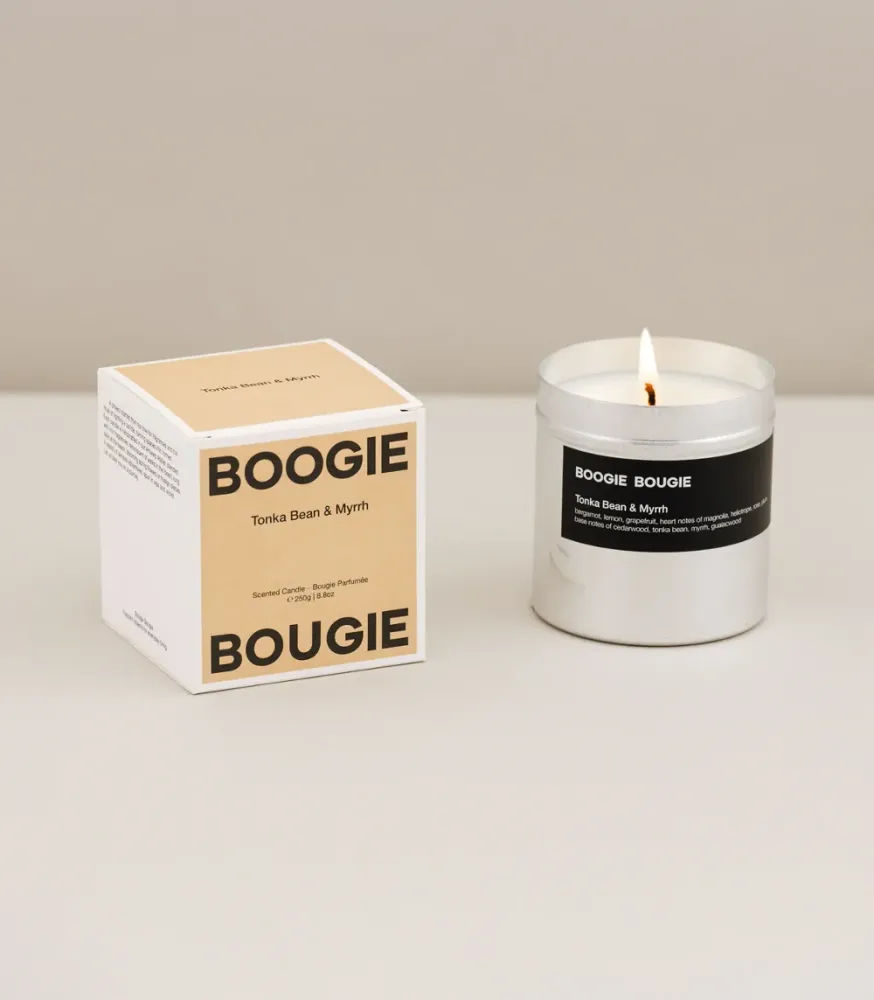 Tonka et Myrrhe - Bougie Parfumée Boogie Bougie