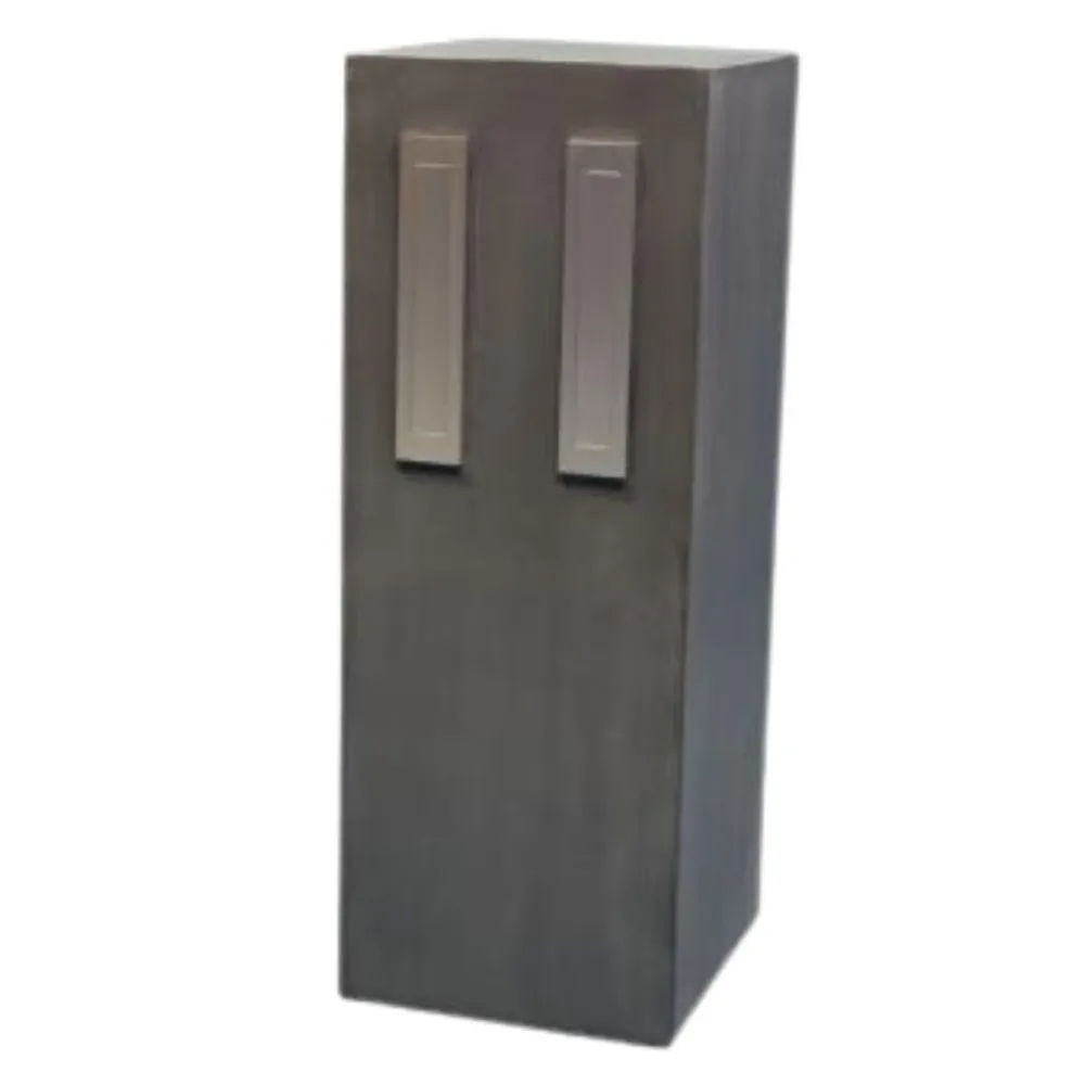 Boîte aux lettres en béton Blocky Duo 105x40x40 cm (HxLxP) - anthracite