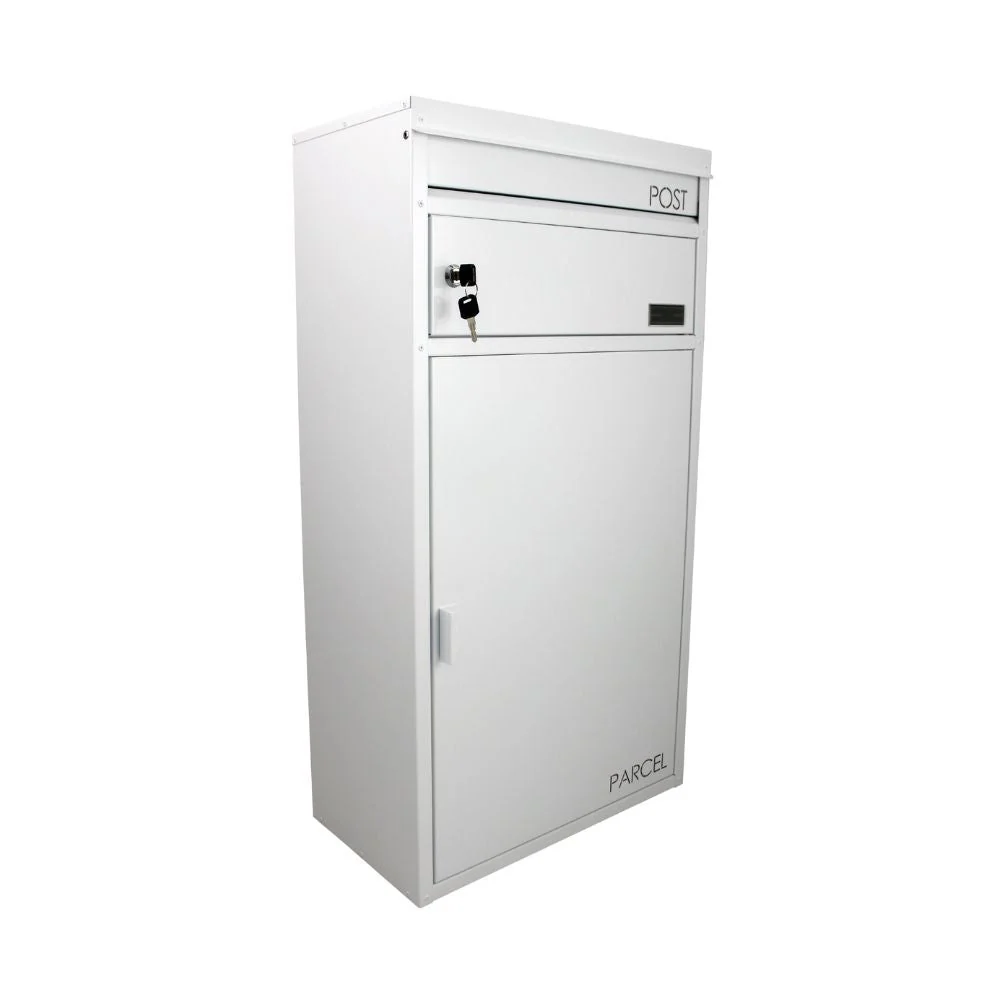 Boîte aux lettres colis Safepost 65 avec toit plat blanc RAL 9010
