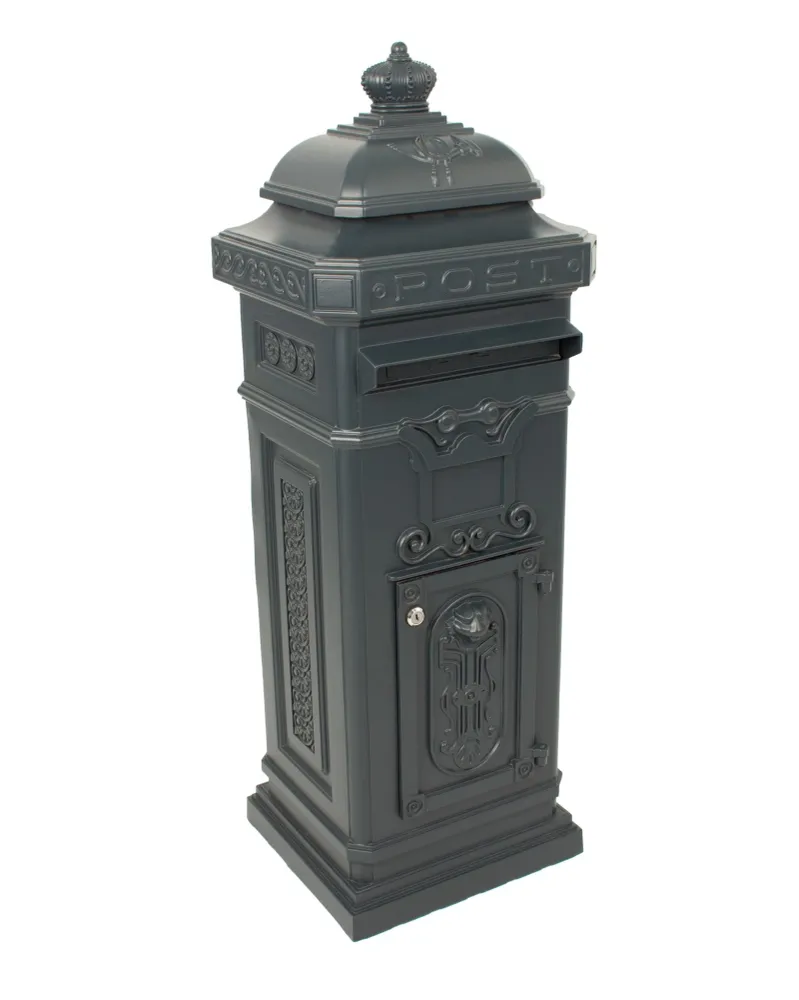 Boîte aux lettres colonne en V - anthracite
