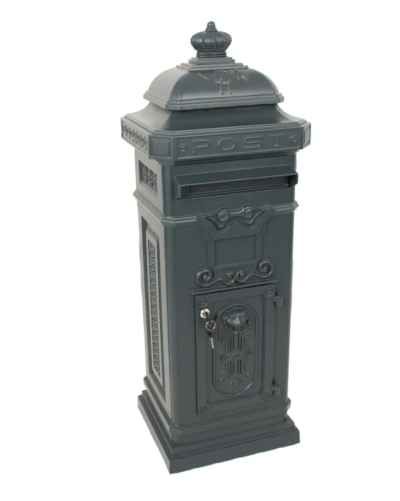 Boîte aux lettres colonne en V - anthracite