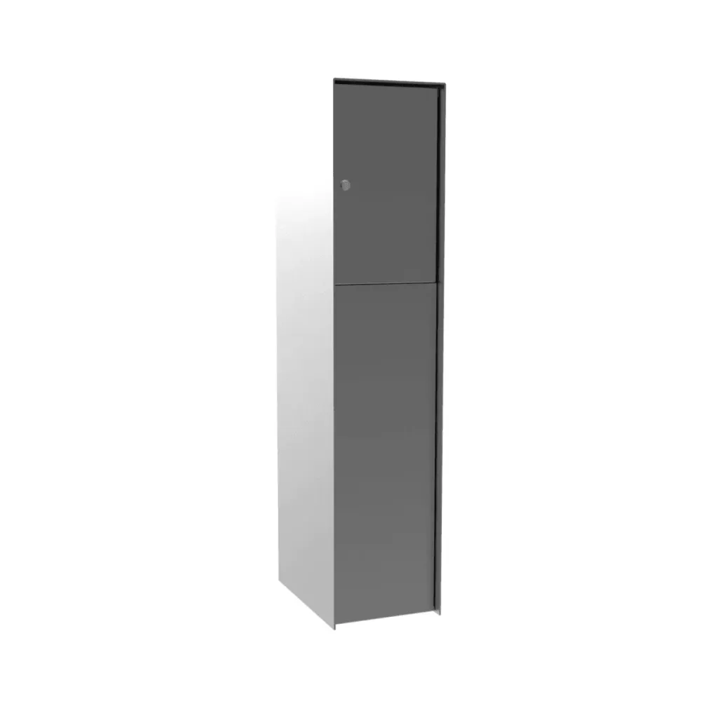 Boîte aux lettres eSafe Fenix Front Parcel Couleur aluminium transparent RAL 9006