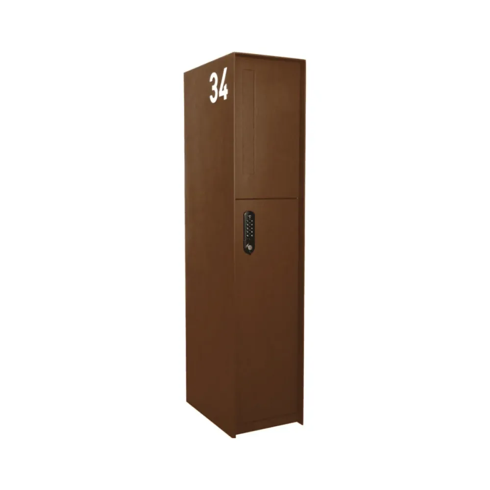 Boîte aux lettres eSafe Fenix Front Parcel aspect acier Corten