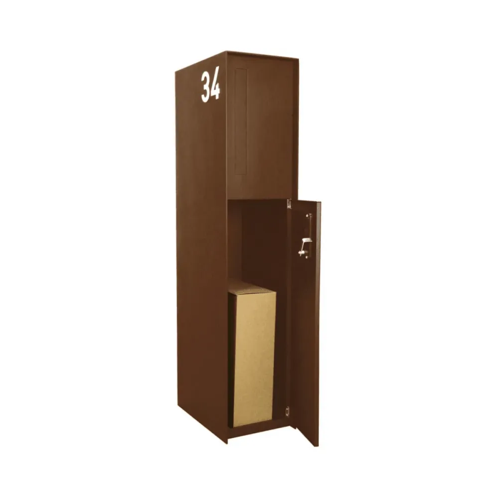 Boîte aux lettres eSafe Fenix Front Parcel aspect acier Corten