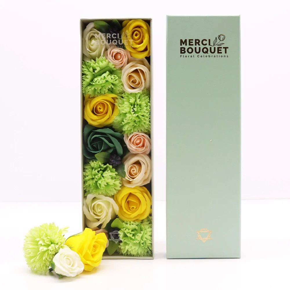 Boîte longue - Fêtes de printemps - Jaune et vert
