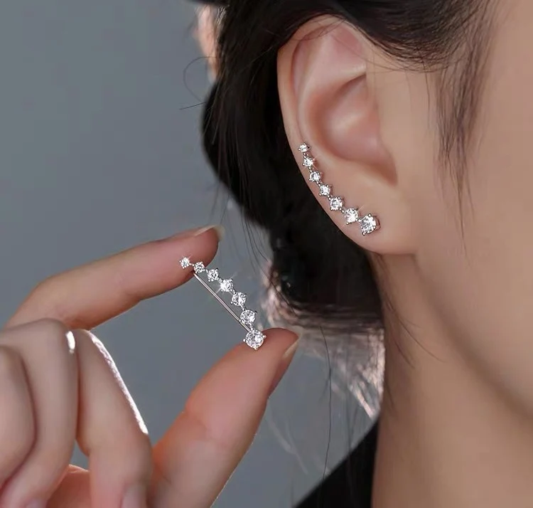 Boucles d'oreilles diamant sept étoiles (Benin)