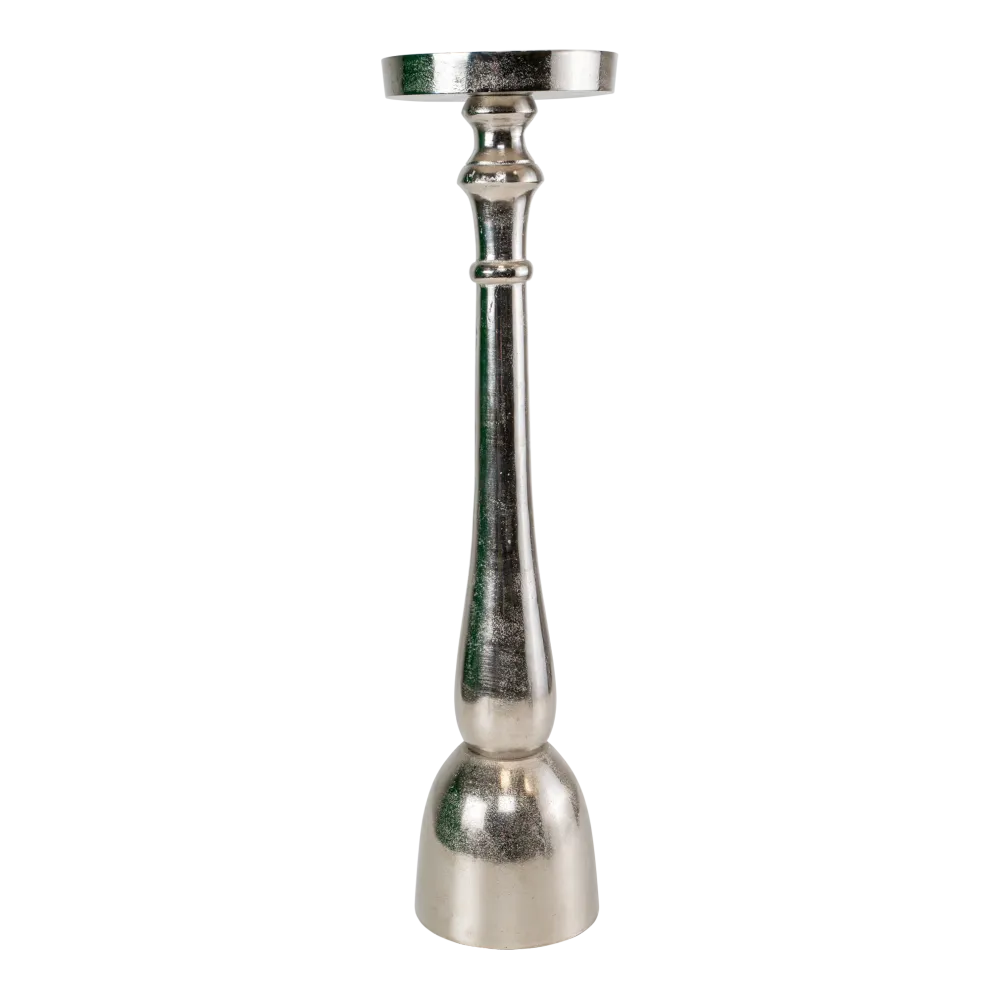 Bougeoir Classics métal argenté ø16,50x63cm