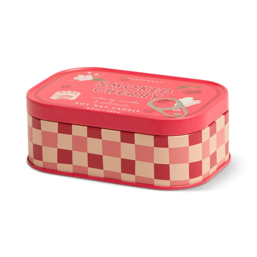 Bougie boîte de conserve cerises