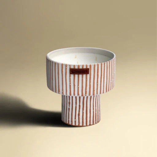 Bougie COUPE ZÉBRÉ TERRA senteur Kamoun Taille M