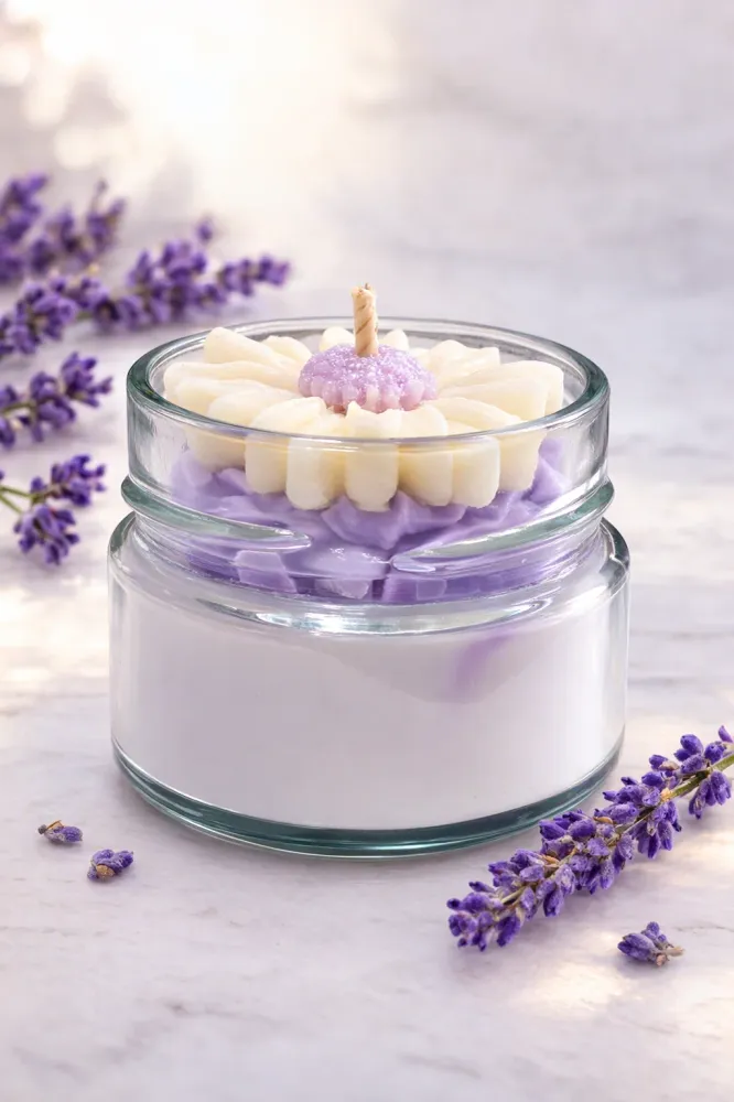 La bougie gourmande mini délice - Lavande Bougie d'Ève
