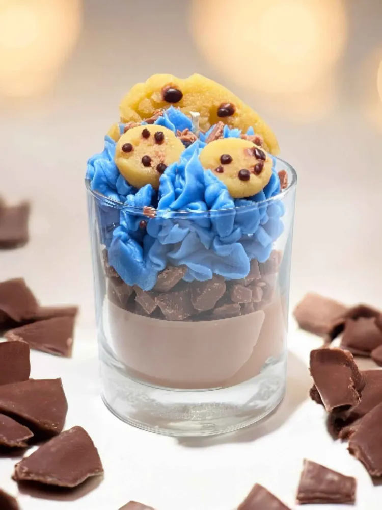 La bougie de soja gourmande - Cookie monster Bougie d'Ève