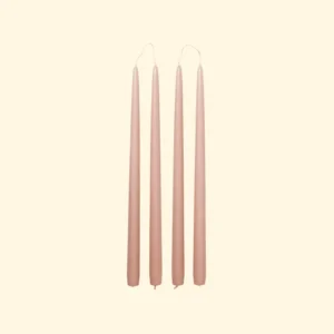 Bougie Dipped - Set de 4 | Peach Pink