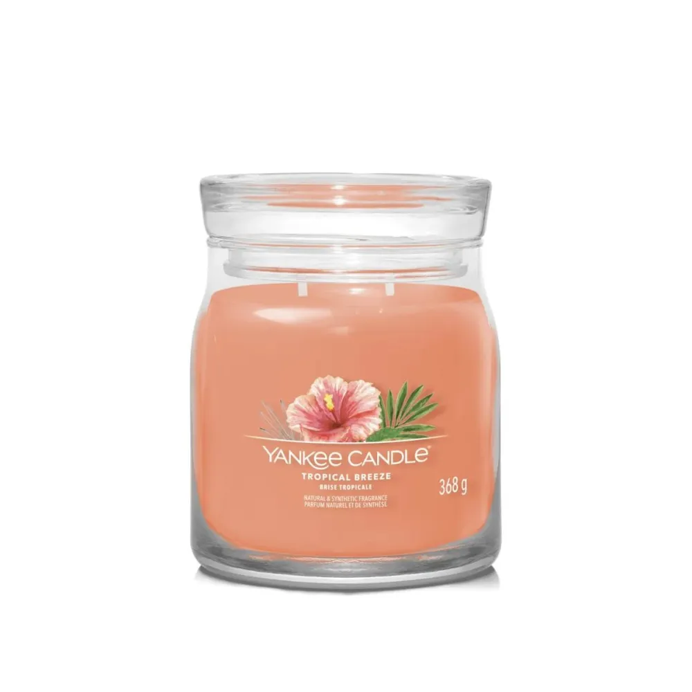 Bougie moyenne jarre Tropical Breeze - Brise Tropicale (YANKEE CANDLE) 368G