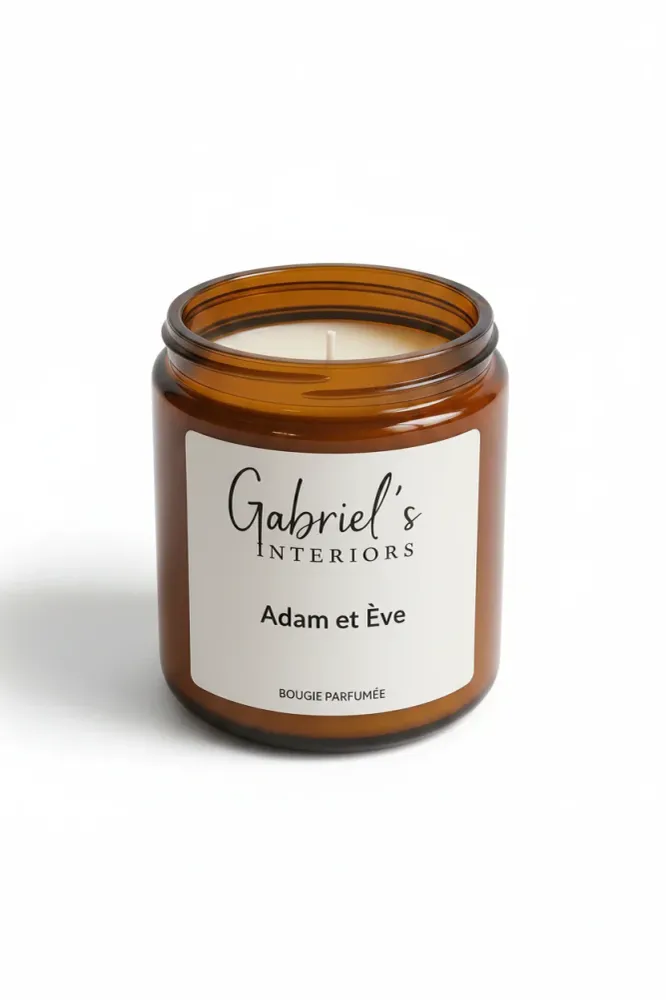 Bougie Parfumée Adam & Ève 200g Cire Soja Artisanale 40h