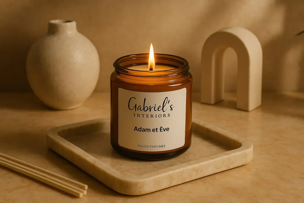 Bougie Parfumée Adam & Ève 200g Cire Soja Artisanale 40h