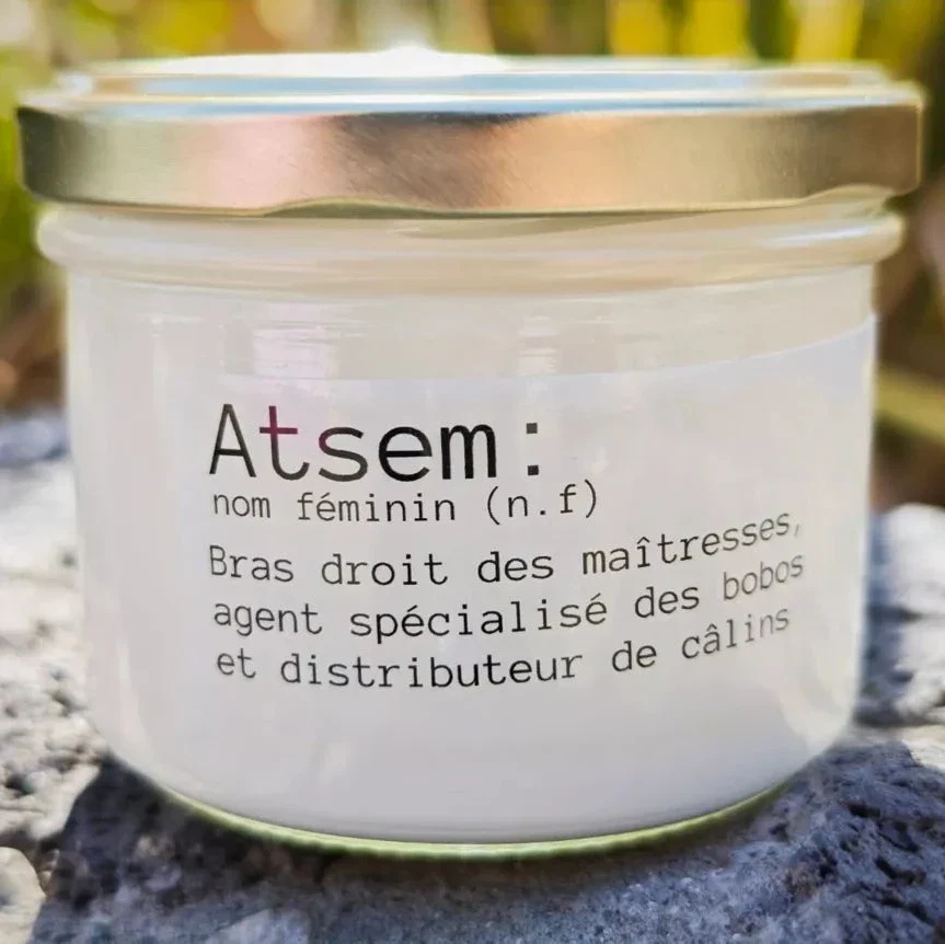 Bougie parfumée cire de soja - Définition Atsem