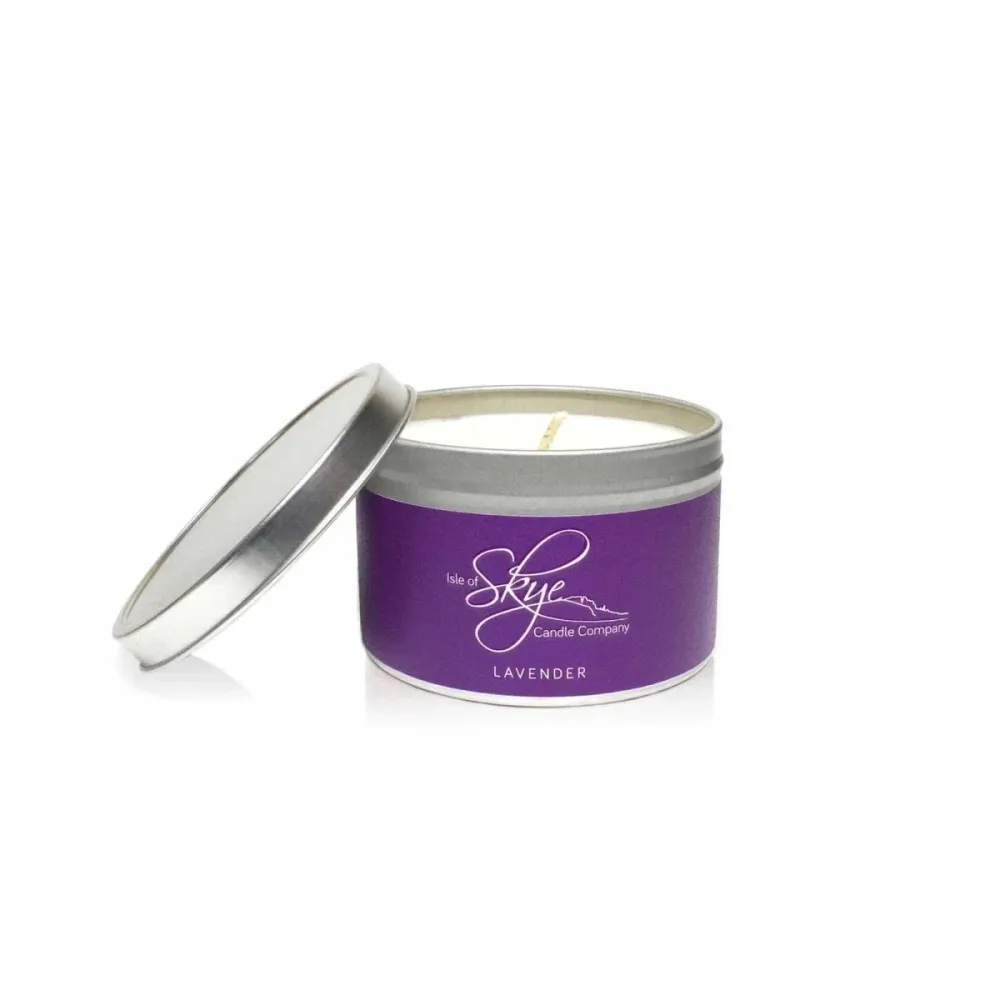 Bougie parfumée Lavande Boîte - 30 heures - Cire de soja - Isle Skye Candle
