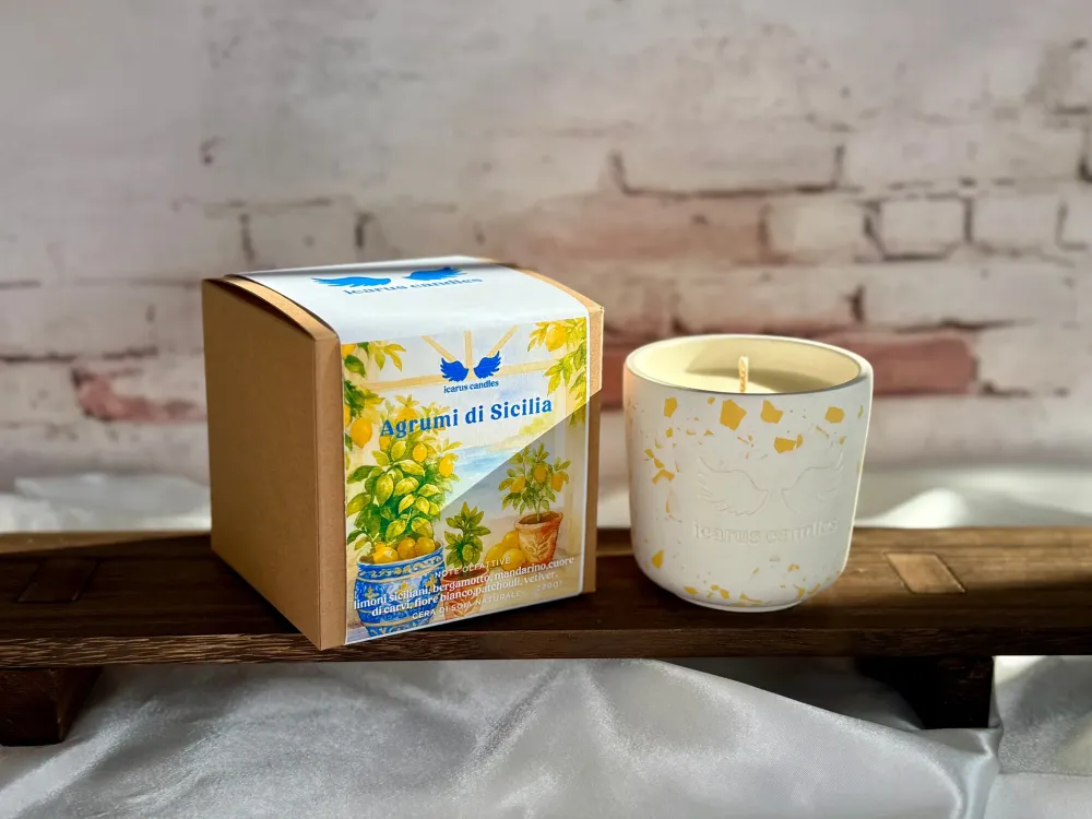 Bougie senteur "Agrumes de Sicile" ICARUS CANDLES