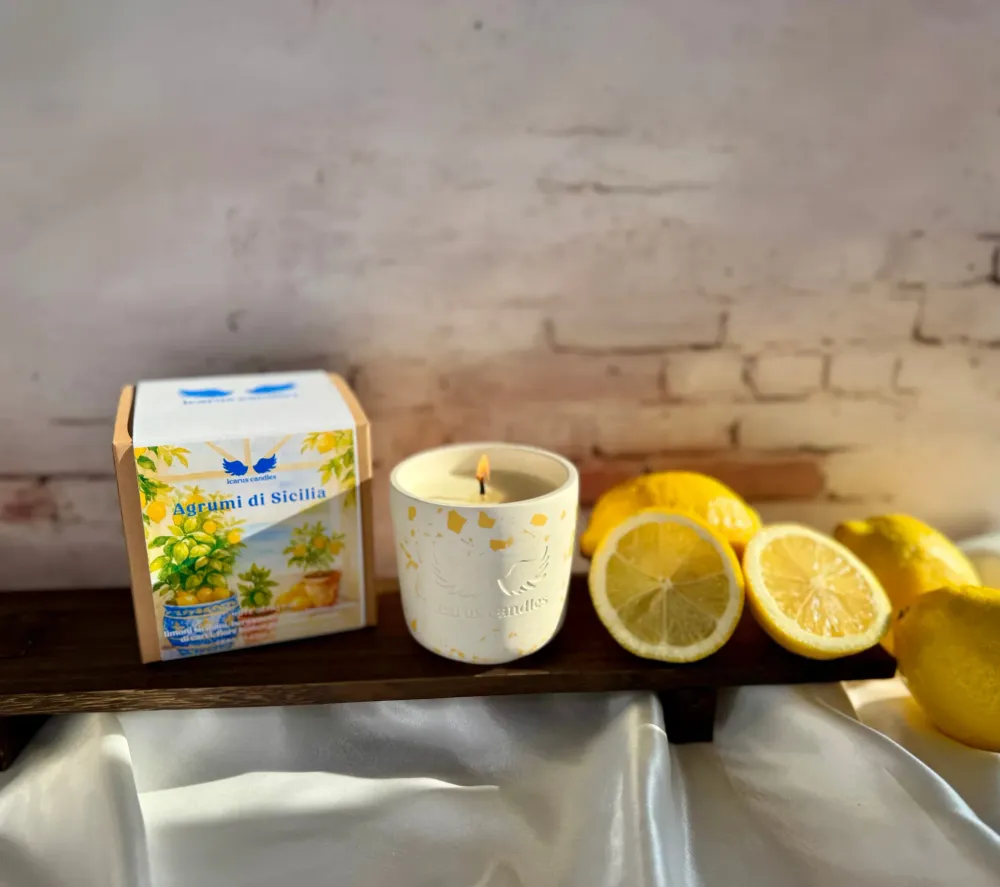 Bougie senteur "Agrumes de Sicile" ICARUS CANDLES