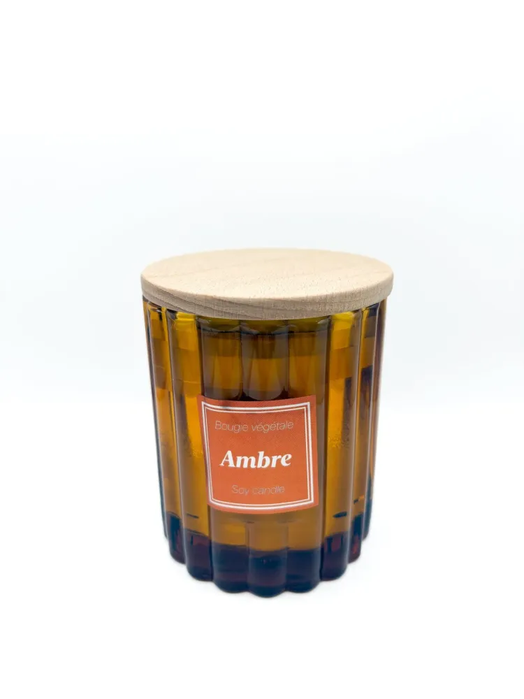 Bougie végétale parfumée - Ambre