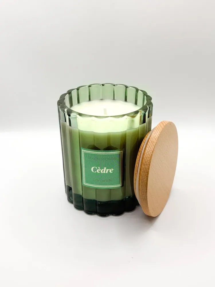 Bougie végétale parfumée - Cèdre