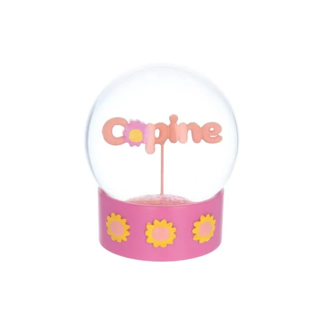 Boule à neige - Copine fleurs
